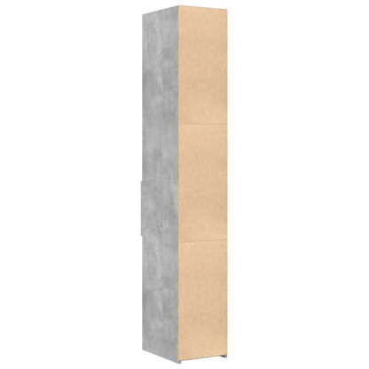 Highboard Concrete Grey 30x42.5x185 cm Engineered Wood