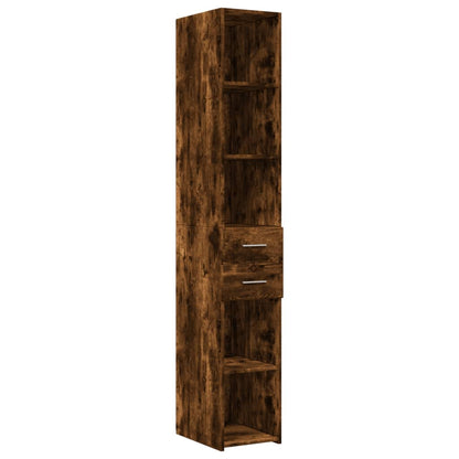 Highboard Smoked Oak 30x42,5x185 cm Engineered Wood
