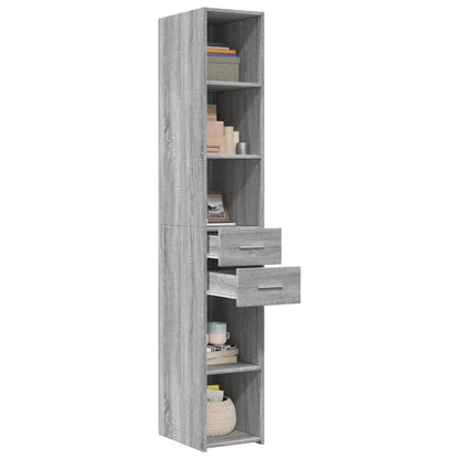 Highboard Grey Sonoma 30x42,5x185 cm Engineered Wood