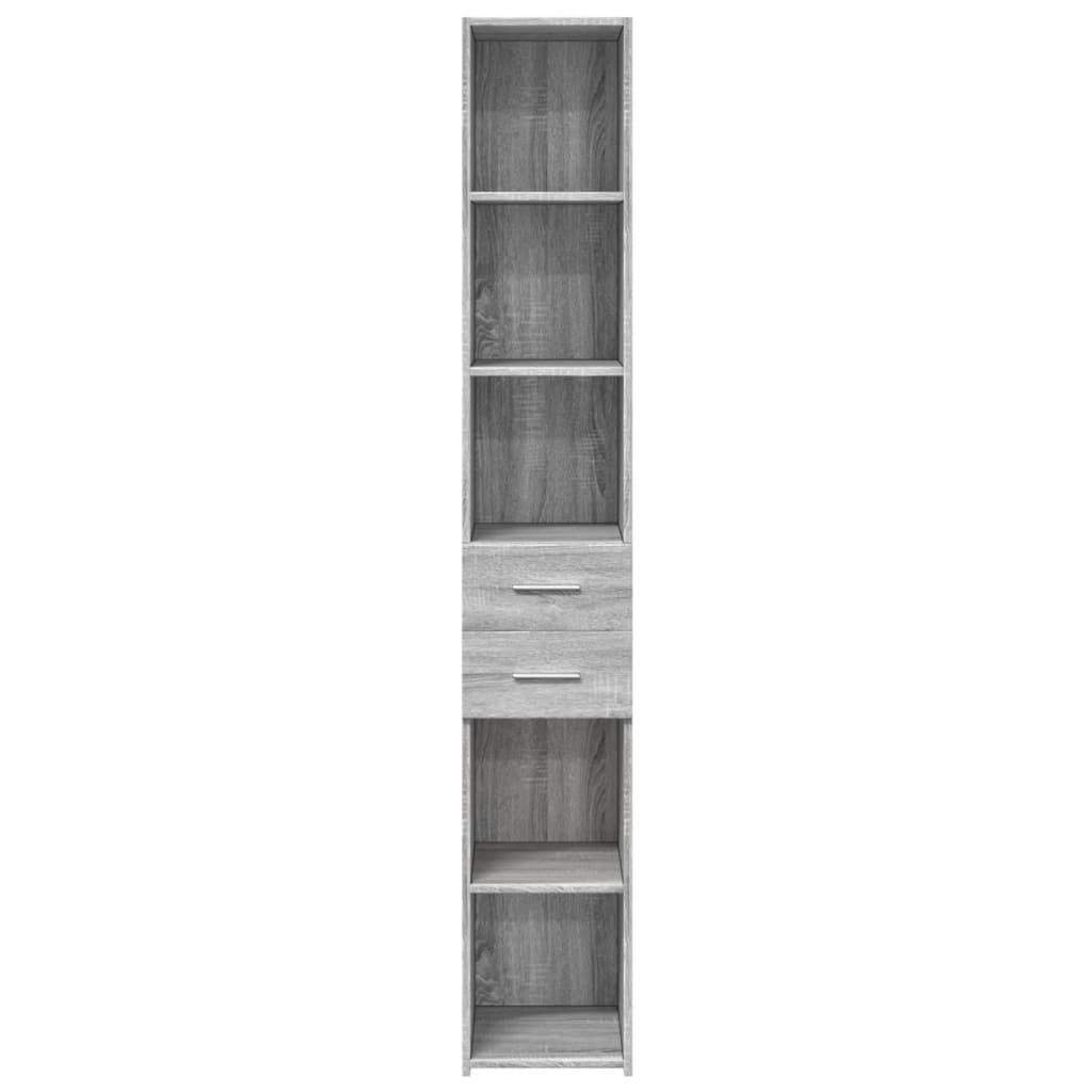 Highboard Grey Sonoma 30x42,5x185 cm Engineered Wood