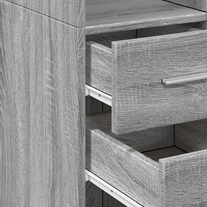 Highboard Grey Sonoma 30x42,5x185 cm Engineered Wood