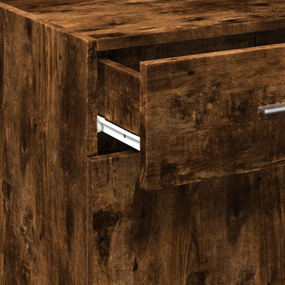 Sideboard Smoked Oak 50x42.5x93 cm Engineered Wood
