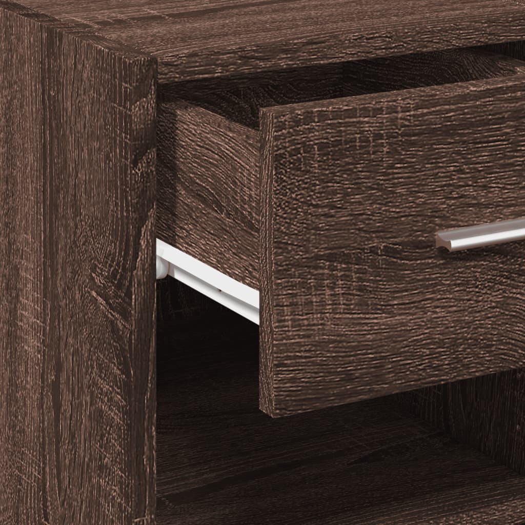 Sideboard Brown Oak 30x42.5x93 cm Engineered Wood