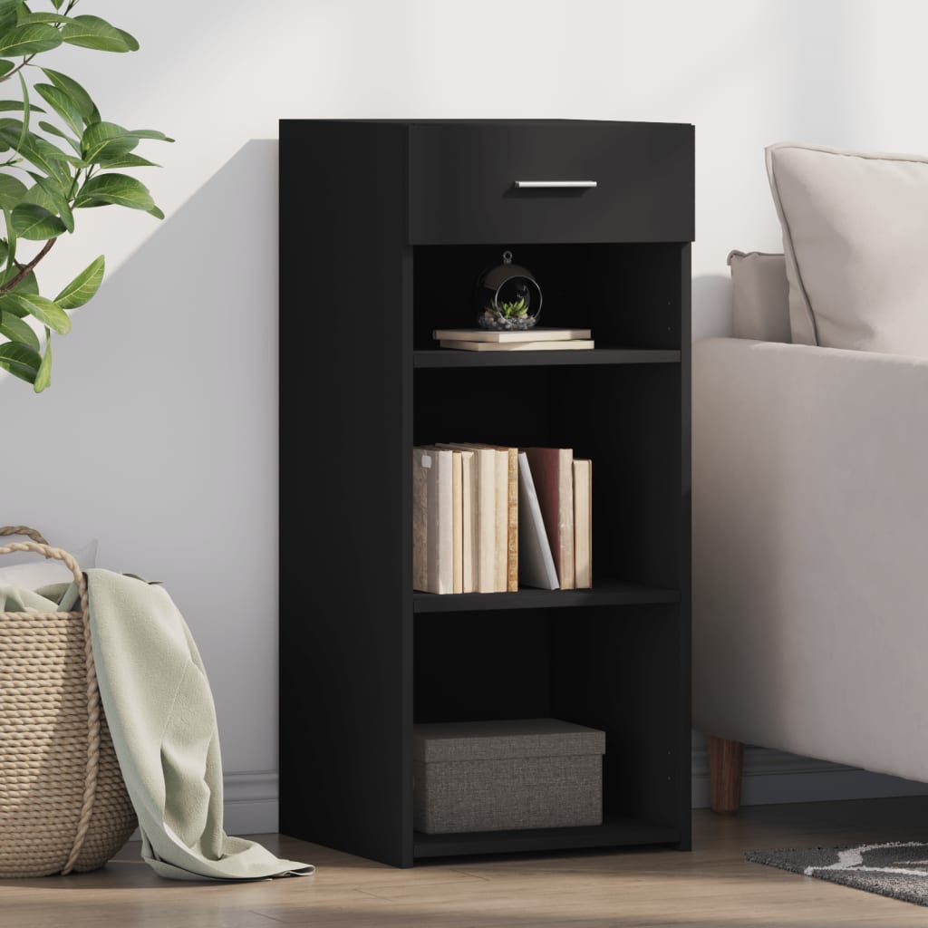 Sideboard Black 40x42.5x93 cm Engineered Wood