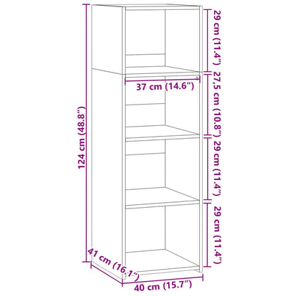 Highboard Sonoma Oak 40x41x124 cm Engineered Wood