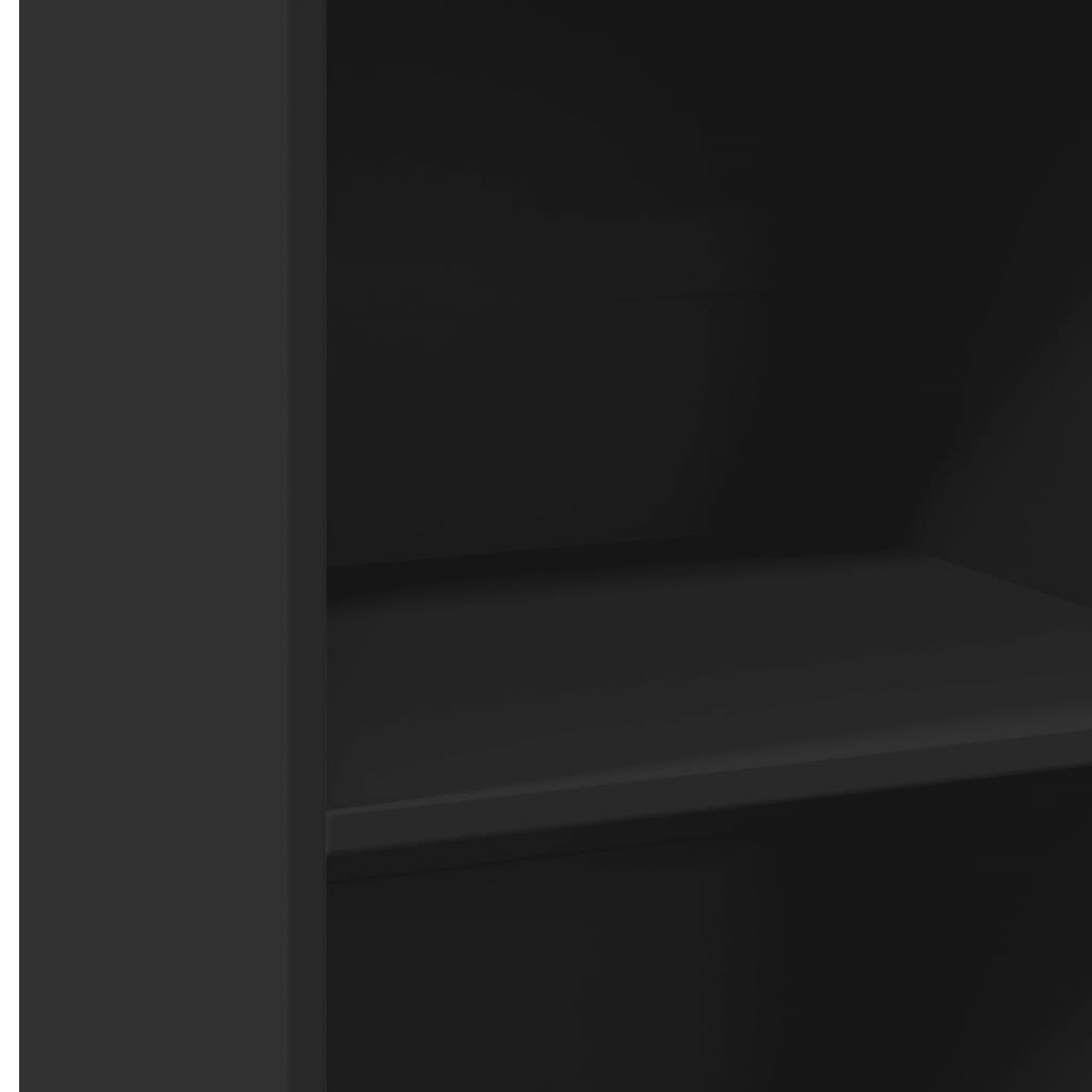 Highboard Black 45x41x124 cm Engineered Wood