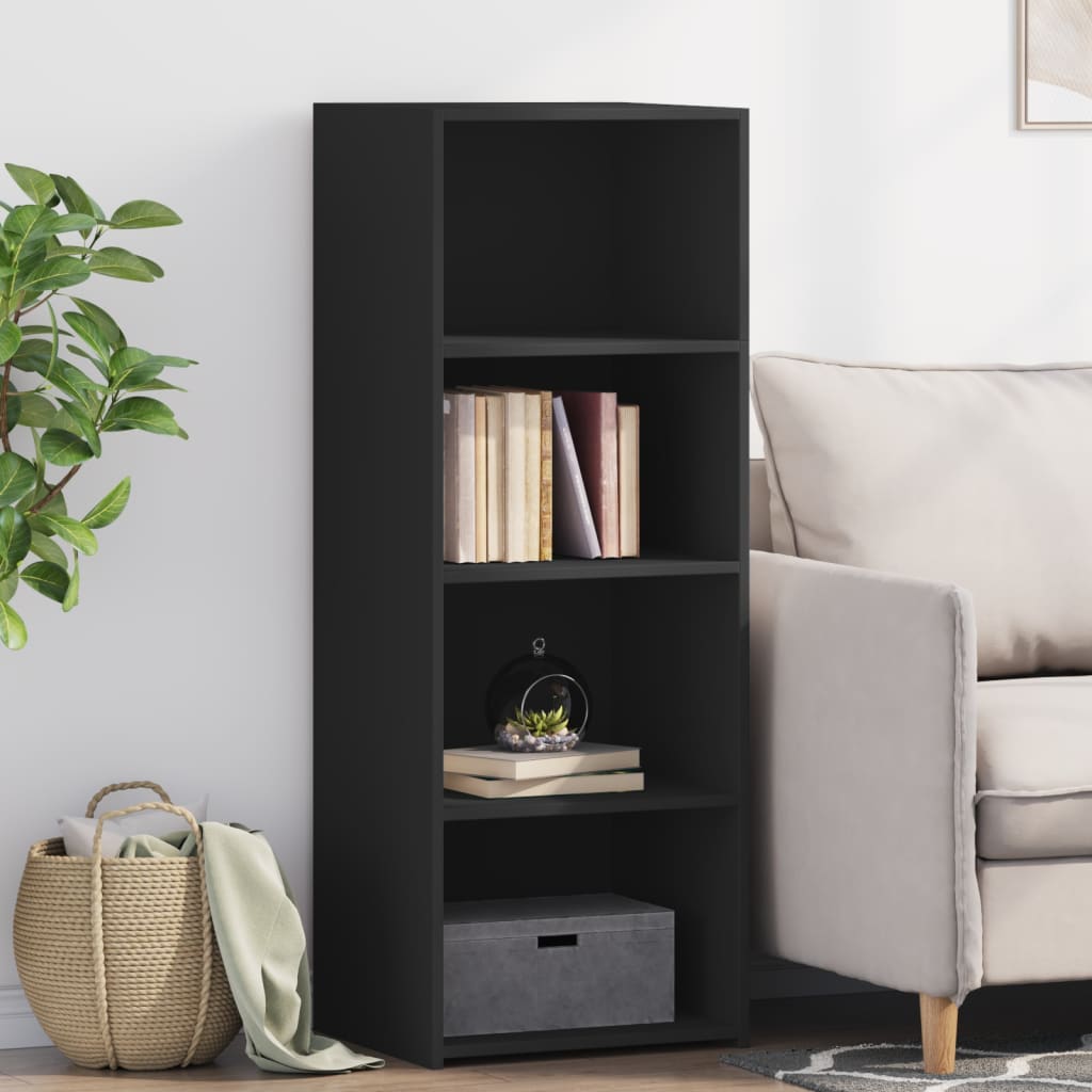 Highboard Black 45x41x124 cm Engineered Wood