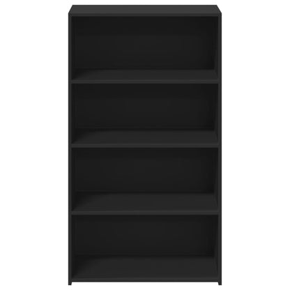 Highboard Black 70x41x124 cm Engineered Wood