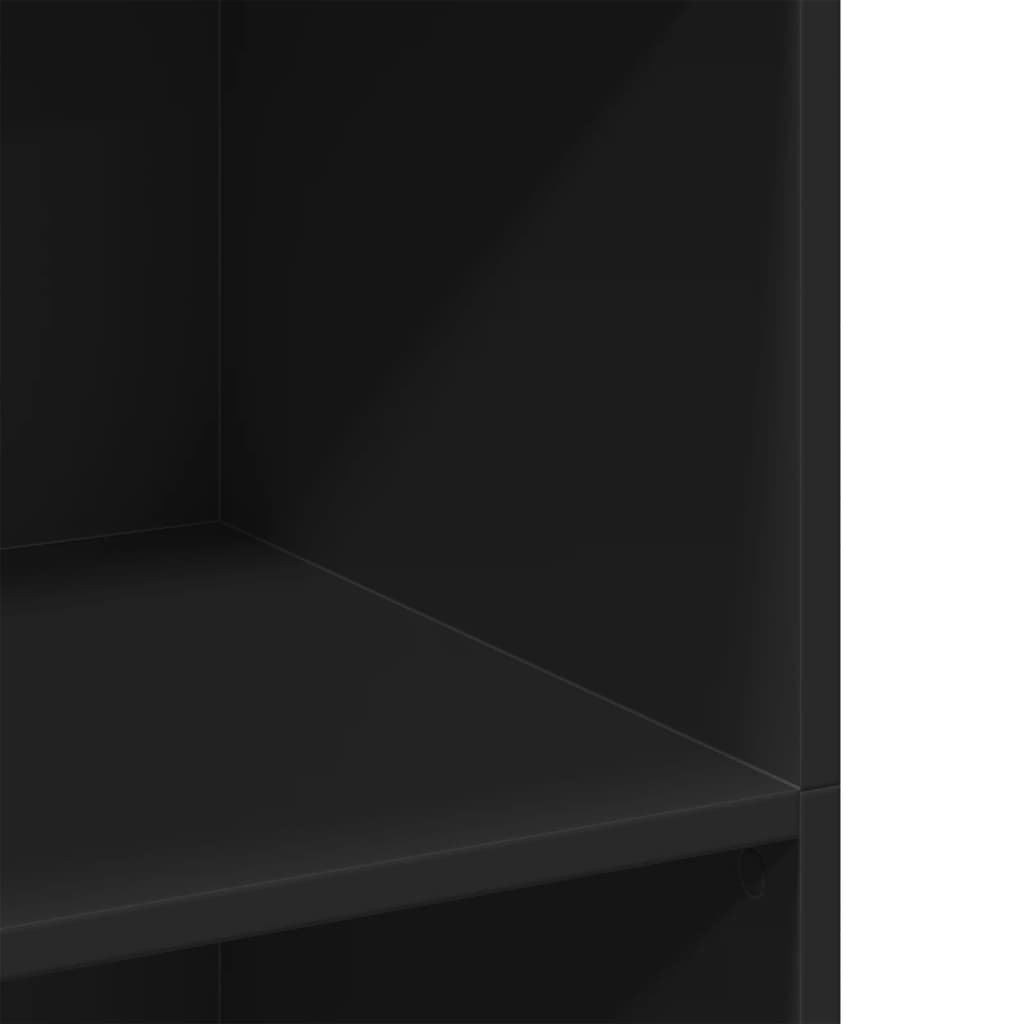 Highboard Black 70x41x124 cm Engineered Wood