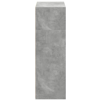 Highboard Concrete Grey 70x41x124 cm Engineered Wood