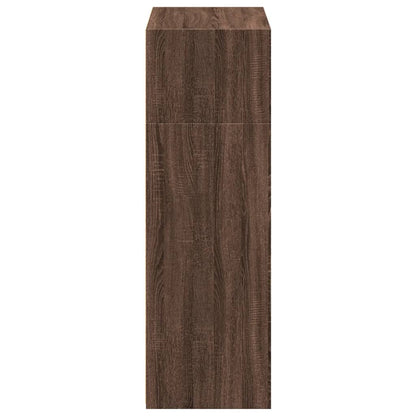 Highboard Brown Oak 70x41x124 cm Engineered Wood