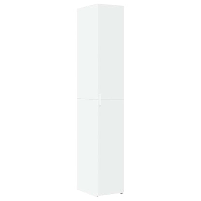 Slim Storage Cabinet White 30x42,5x225 cm Engineered Wood