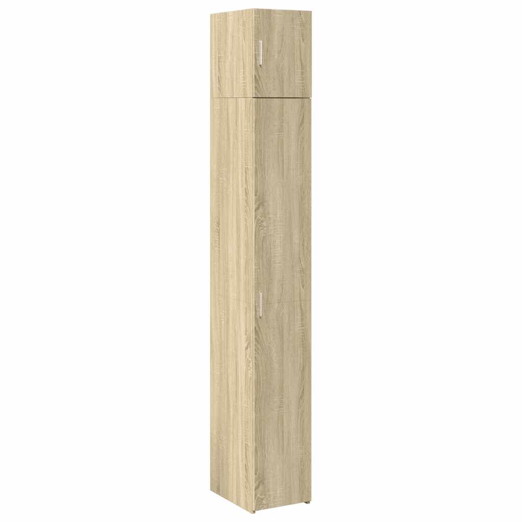 Slim Storage Cabinet Sonoma Oak 30x42,5x225 cm Engineered Wood