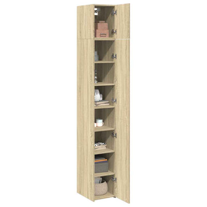 Slim Storage Cabinet Sonoma Oak 30x42,5x225 cm Engineered Wood