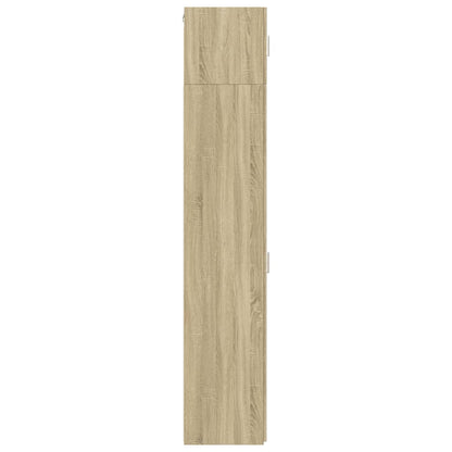 Slim Storage Cabinet Sonoma Oak 30x42.5x225 cm Engineered Wood