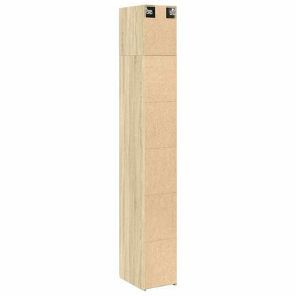 Slim Storage Cabinet Sonoma Oak 30x42,5x225 cm Engineered Wood