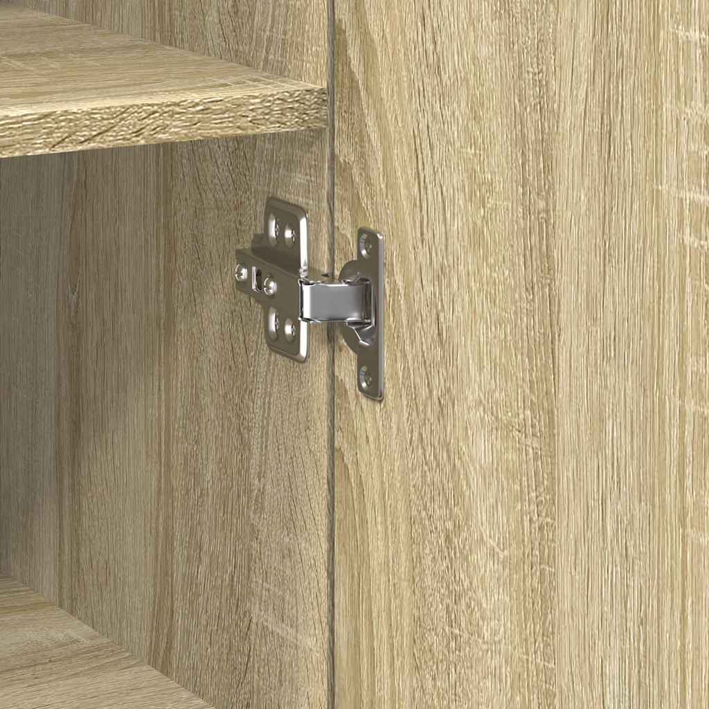 Slim Storage Cabinet Sonoma Oak 30x42,5x225 cm Engineered Wood