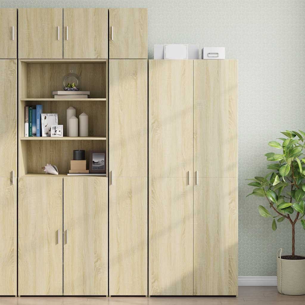 Slim Storage Cabinet Sonoma Oak 30x42,5x225 cm Engineered Wood
