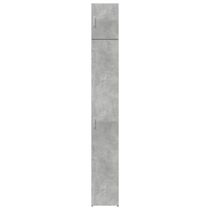 Slim Storage Cabinet Concrete Grey 30x42.5x225 cm Engineered Wood