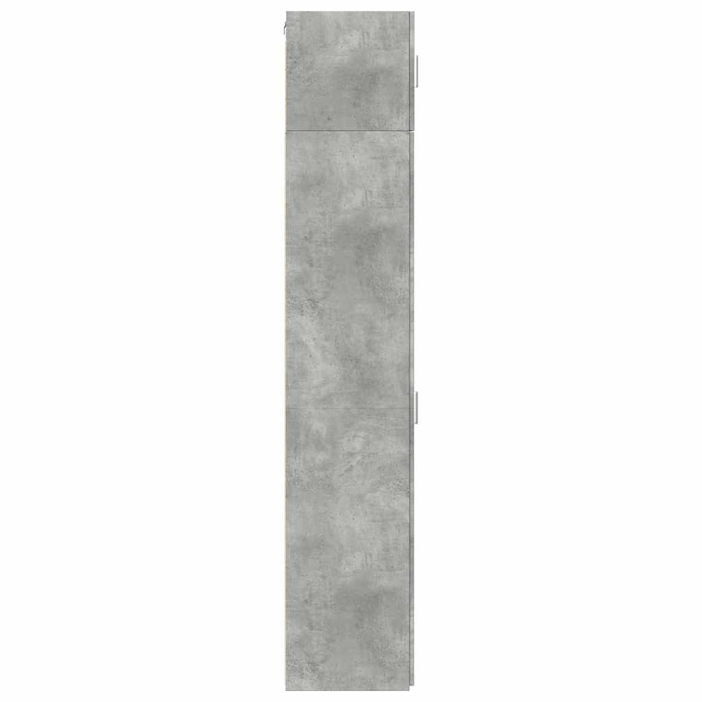 Slim Storage Cabinet Concrete Grey 30x42.5x225 cm