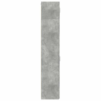 Slim Storage Cabinet Concrete Grey 30x42.5x225 cm