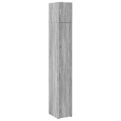 Slim Storage Cabinet Grey Sonoma 30x42,5x225 cm Engineered Wood