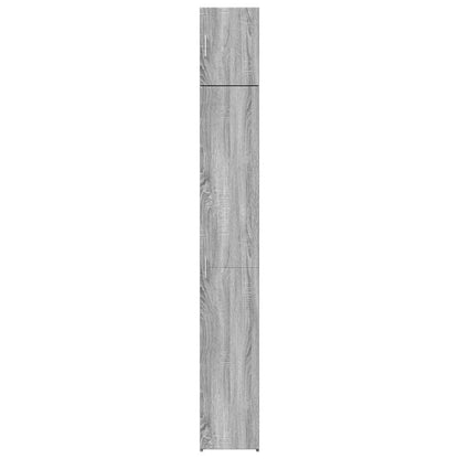 Slim Storage Cabinet Grey Sonoma 30x42,5x225 cm Engineered Wood
