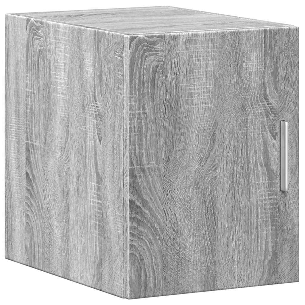 Slim Storage Cabinet Grey Sonoma 30x42,5x225 cm Engineered Wood