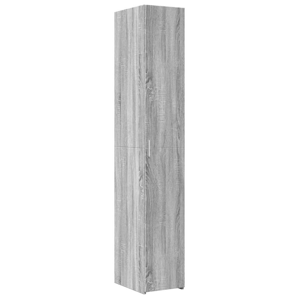 Slim Storage Cabinet Grey Sonoma 30x42,5x225 cm Engineered Wood