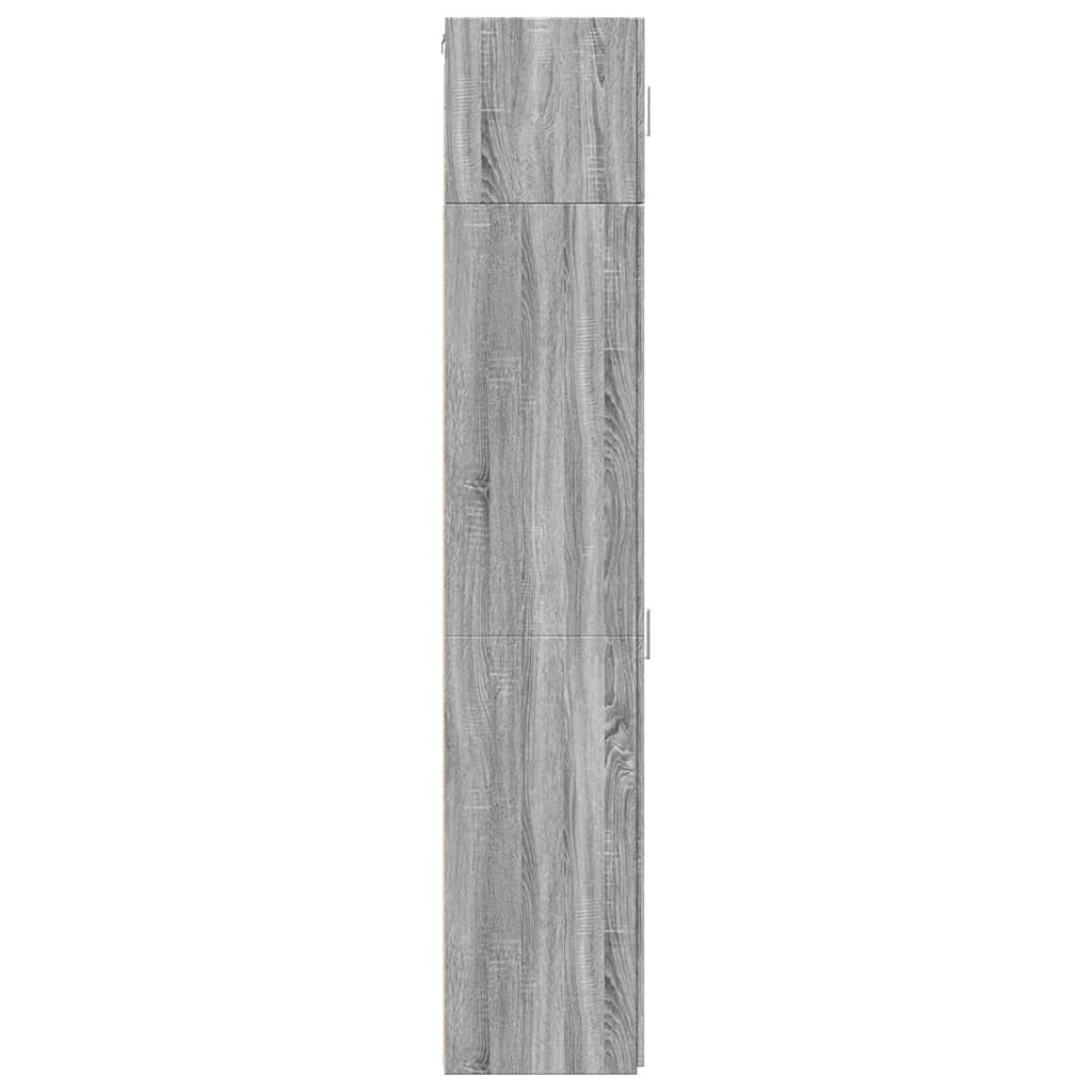 Slim Storage Cabinet Grey Sonoma 30x42,5x225 cm Engineered Wood