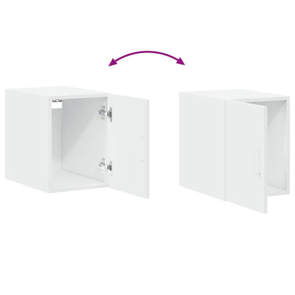 Slim Storage Cabinet White 30x42,5x225 cm Engineered Wood