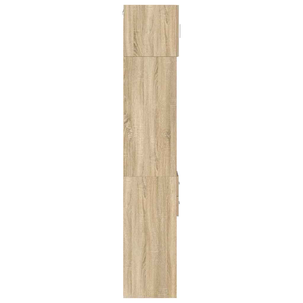 Slim Storage Cabinet Sonoma Oak 30x42.5x225 cm Engineered Wood