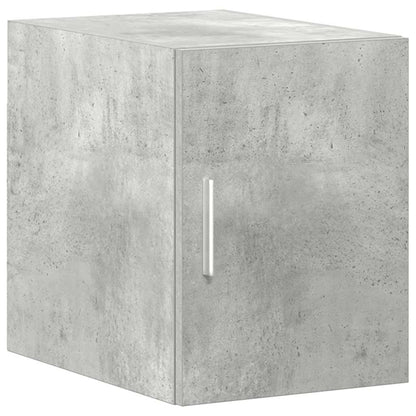 Slim Storage Cabinet Concrete Grey 30x42.5x225 cm Engineered Wood