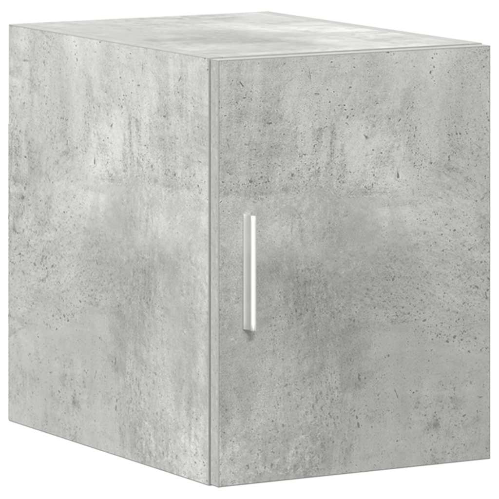 Slim Storage Cabinet Concrete Grey 30x42.5x225 cm
