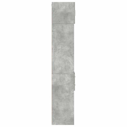 Slim Storage Cabinet Concrete Grey 30x42.5x225 cm