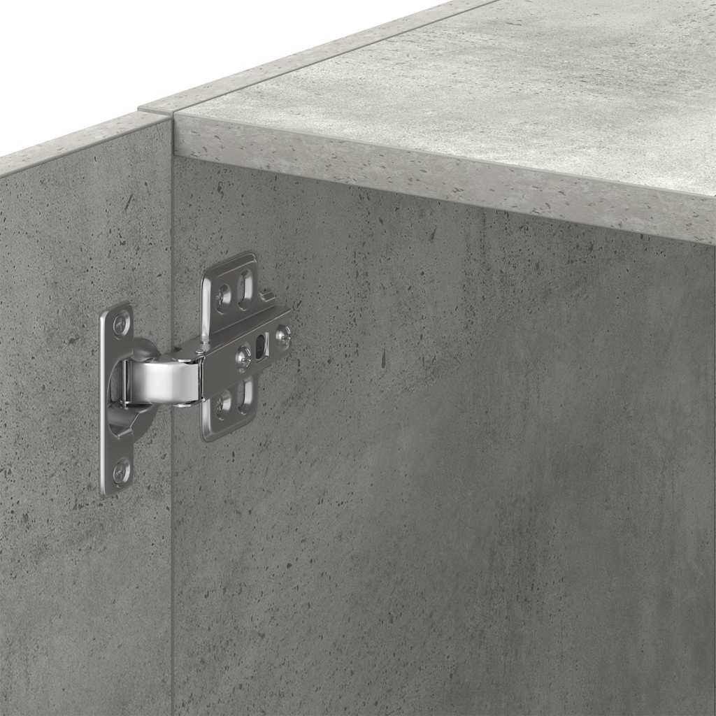 Slim Storage Cabinet Concrete Grey 30x42.5x225 cm