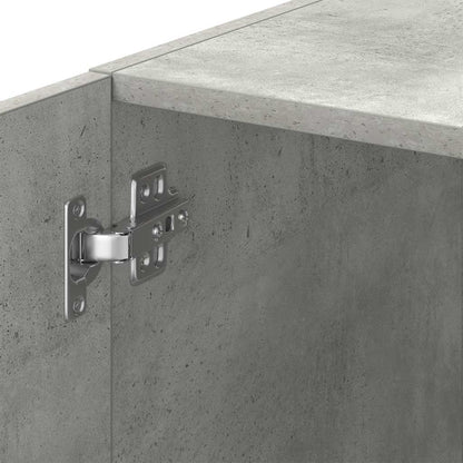 Slim Storage Cabinet Concrete Grey 30x42.5x225 cm
