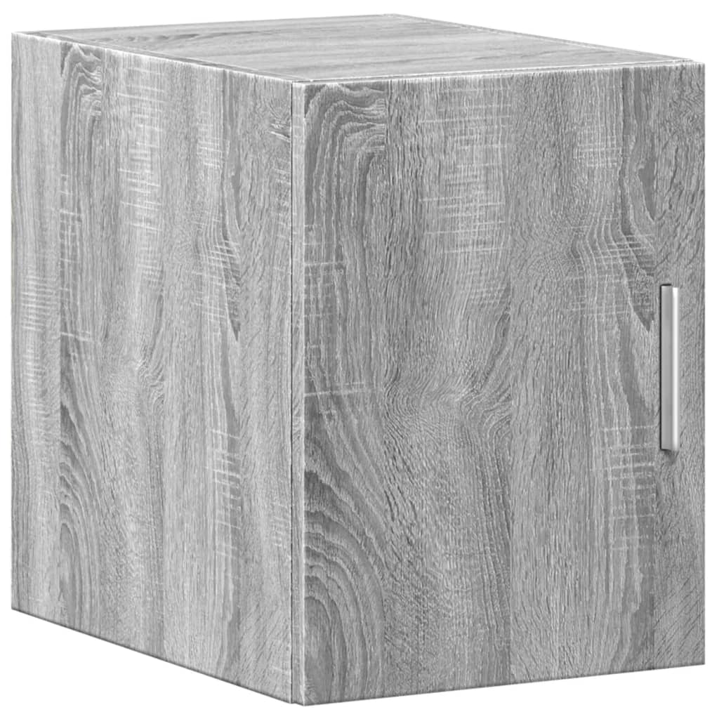 Slim Storage Cabinet Grey Sonoma 30x42,5x225 cm Engineered Wood