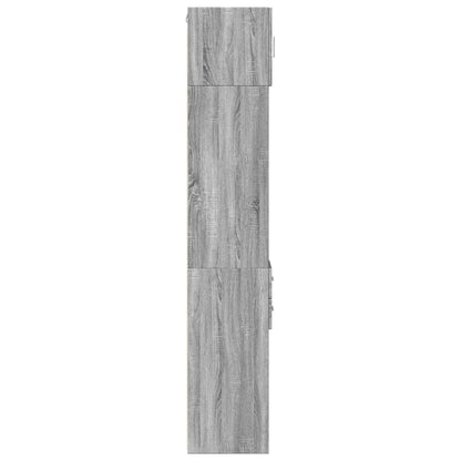 Slim Storage Cabinet Grey Sonoma 30x42,5x225 cm Engineered Wood
