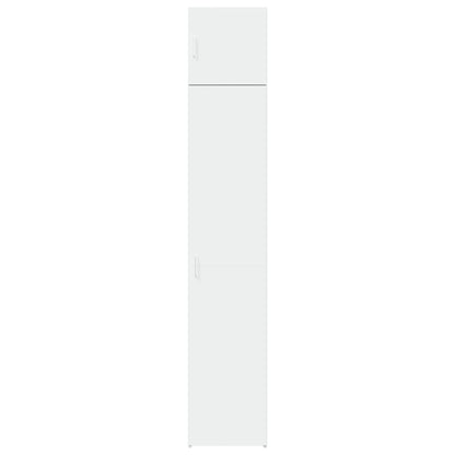 Slim Storage Cabinet White 40x42.5x225 cm Engineered Wood