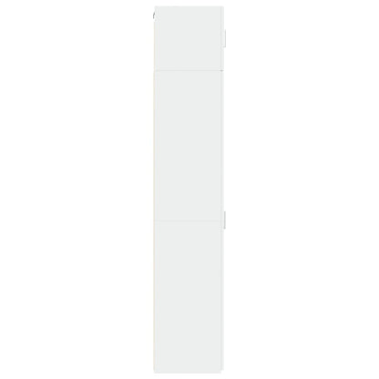 Slim Storage Cabinet White 40x42.5x225 cm Engineered Wood