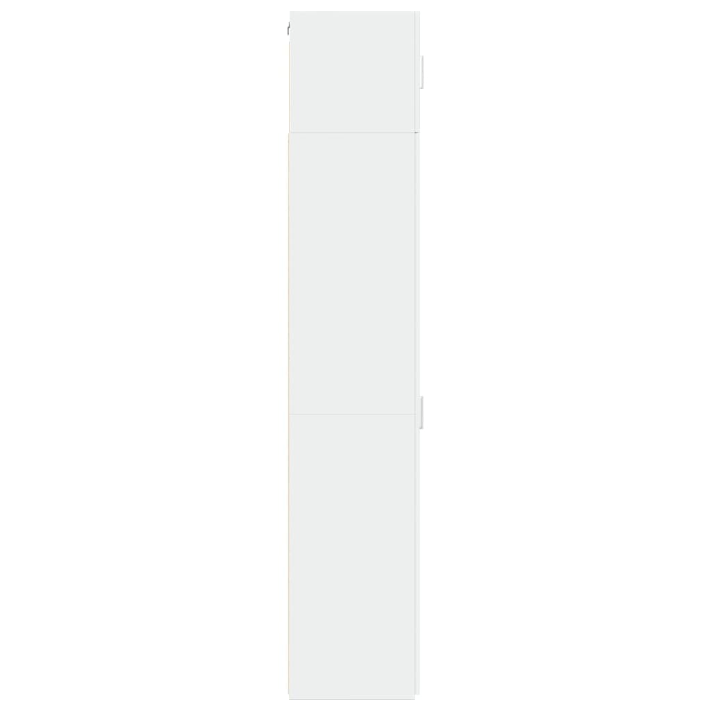 Slim Storage Cabinet White 40x42,5x225 cm Engineered Wood
