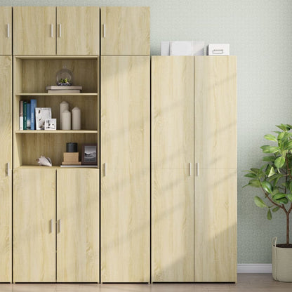Slim Storage Cabinet Sonoma Oak 40x42.5x225 cm Engineered Wood