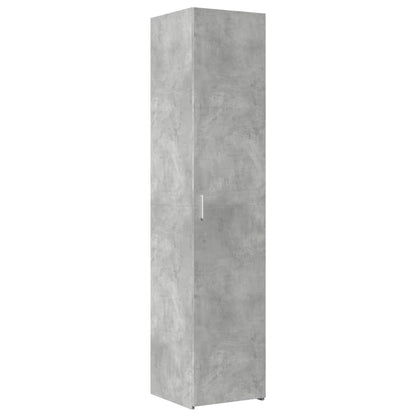 Slim Storage Cabinet Concrete Grey 40x42.5x225 cm Engineered Wood