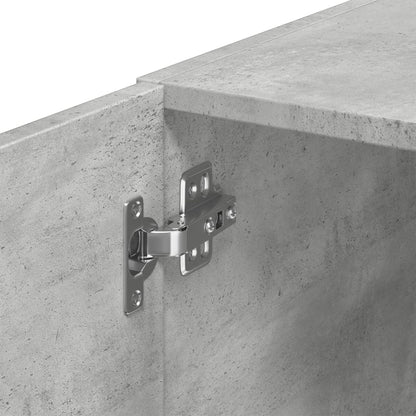 Slim Storage Cabinet Concrete Grey 40x42.5x225 cm