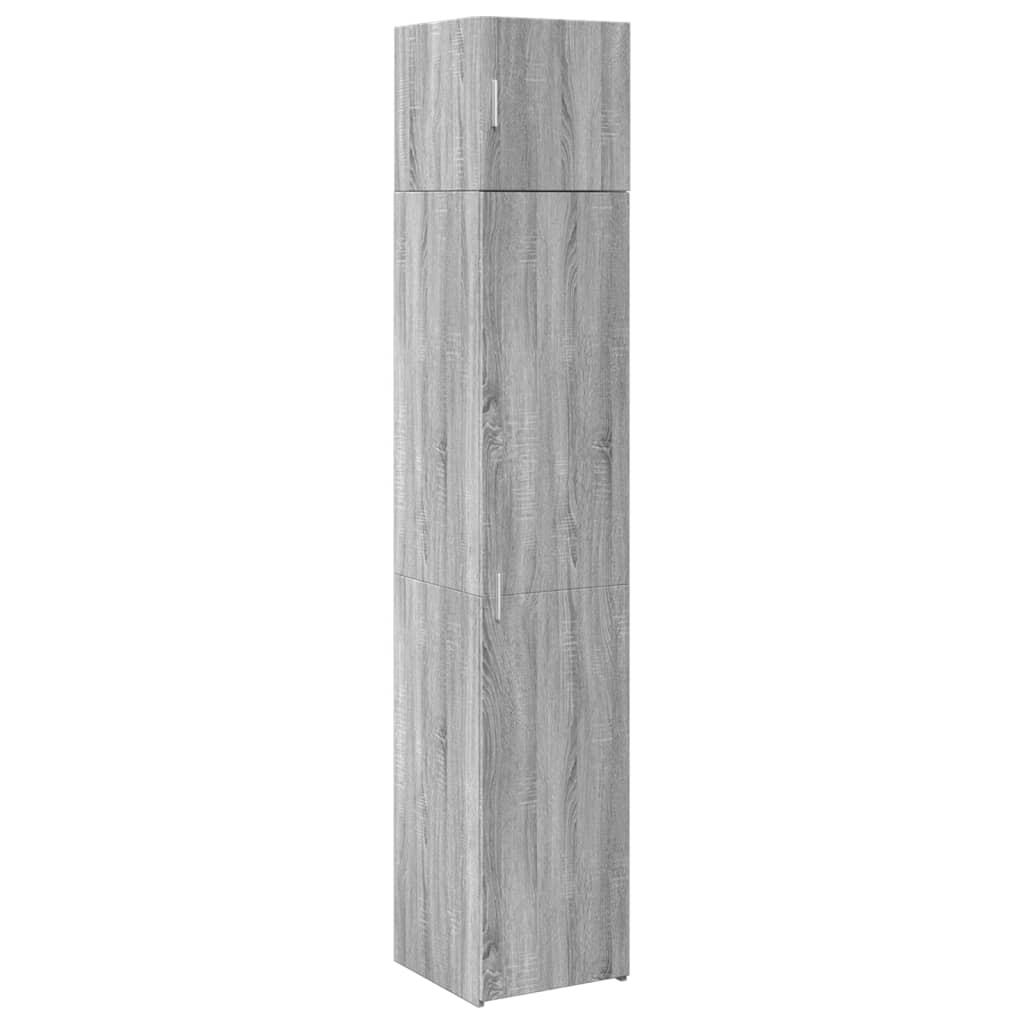Slim Storage Cabinet Grey Sonoma 40x42,5x225 cm Engineered Wood