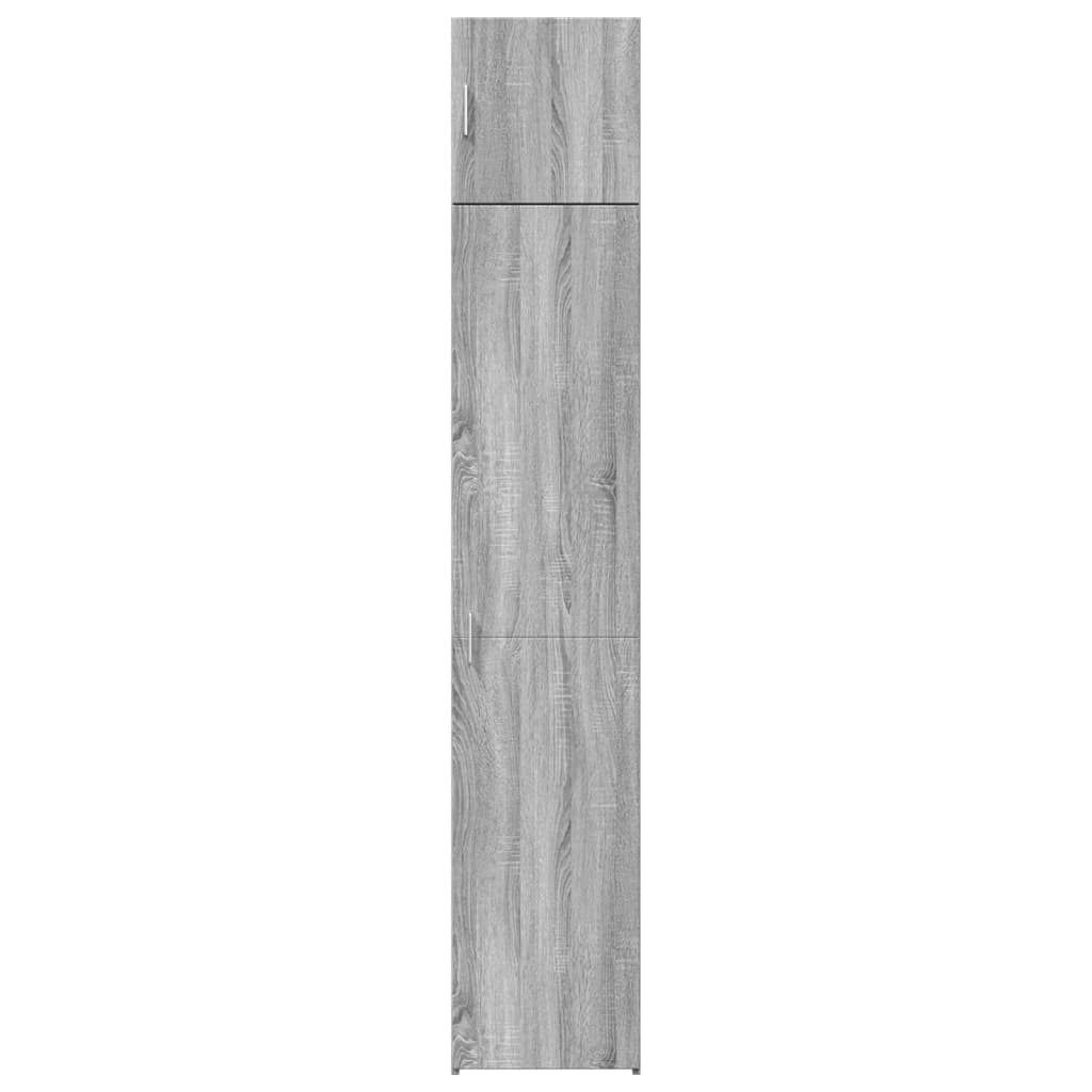 Slim Storage Cabinet Grey Sonoma 40x42,5x225 cm Engineered Wood