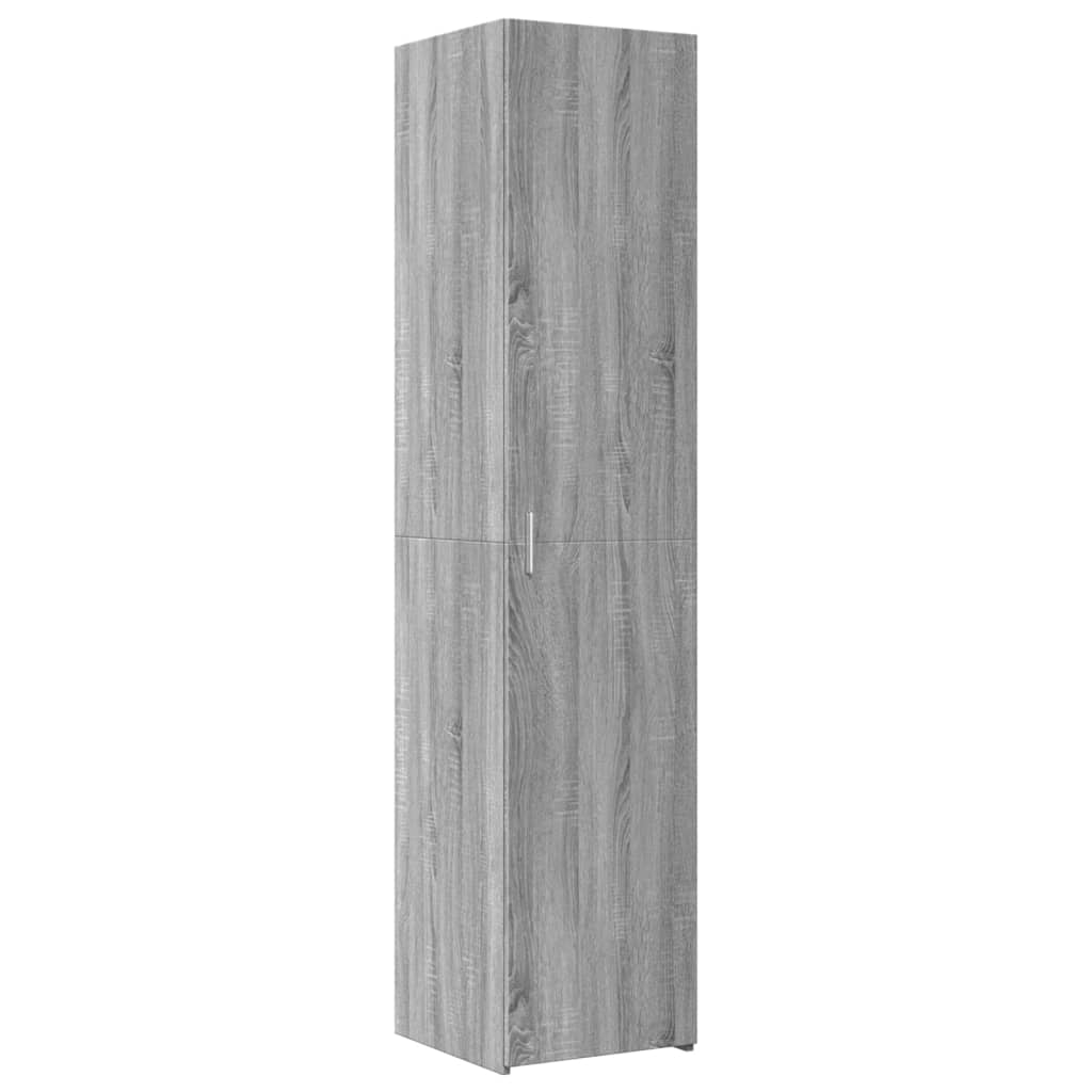 Slim Storage Cabinet Grey Sonoma 40x42.5x225 cm Engineered Wood