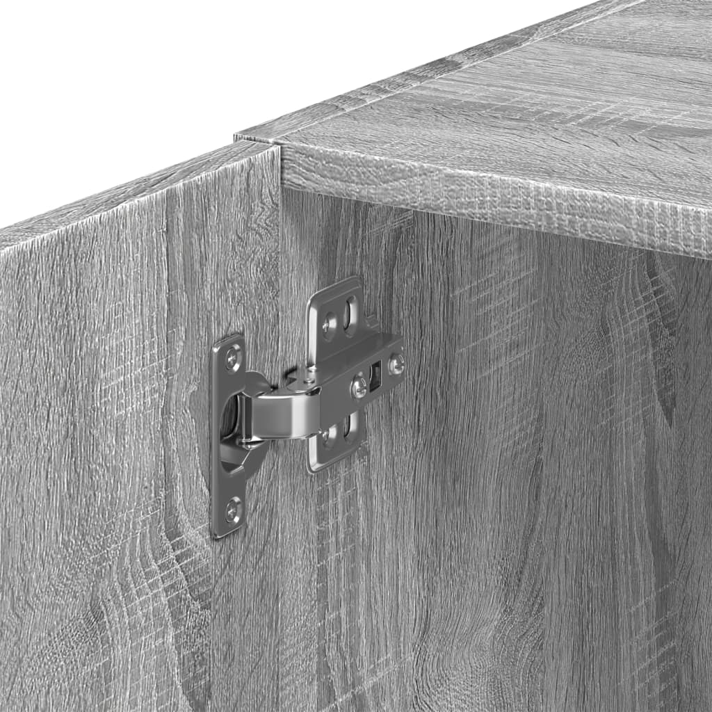 Slim Storage Cabinet Grey Sonoma 40x42,5x225 cm Engineered Wood
