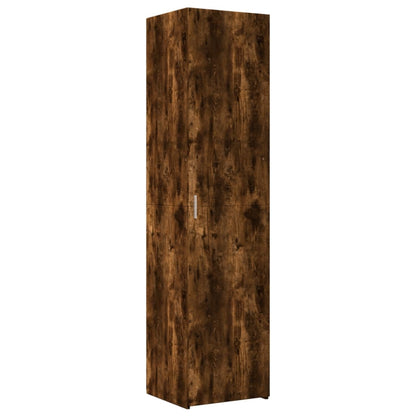 Slim Storage Cabinet Smoked Oak 45x42,5x225 cm Engineered Wood